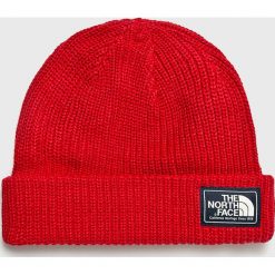 The North Face - Czapka. Czerwone czapki zimowe męskie marki The North Face, na zimę, z bawełny. W wyprzedaży za 99,90 zł.