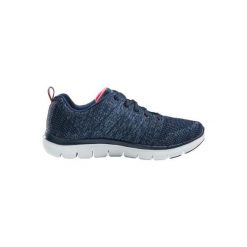 Buty damskie do szybkiego marszu Flex Appeal w kolorze niebieskim. Niebieskie buty sportowe damskie Skechers, bez wzorów, sportowe, trekkingowe. Za 199,99 zł.