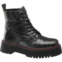 Botki damskie Catwalk popielate. Szare botki damskie Catwalk, ze skóry, bez obcasa, na zamek. Za 319,90 zł.