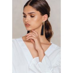 Kolczyki damskie: NA-KD Accessories Wiszące kolczyki Lion Tassels – Black,Multicolor,Gold