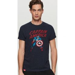 T-shirty męskie: T-shirt marvel – Granatowy