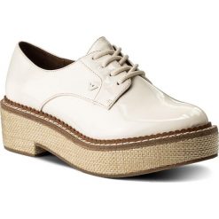Oxfordy EMPORIO ARMANI - X3C139 XD138 00001 White. Brązowe jazzówki damskie marki Emporio Armani, z materiału, eleganckie, na obcasie. W wyprzedaży za 479,00 zł.