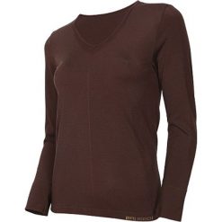 Brubeck Koszulka damska z długim rękawem Comfort Night brązowa r. L (LS12910). Pomarańczowe topy sportowe damskie marki Brubeck, l, z długim rękawem. Za 119,99 zł.