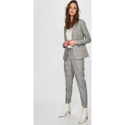 Morgan - Top. Białe bluzki damskie Morgan, s, z nadrukiem, z elastanu, z okrągłym kołnierzem. W wyprzedaży za 59,90 zł.
