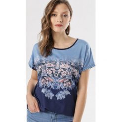 Granatowa Bluzka Anarea. Niebieskie bluzki damskie Born2be, xl, bez wzorów, bez kołnierzyka, bez rękawów. W wyprzedaży za 39,99 zł.