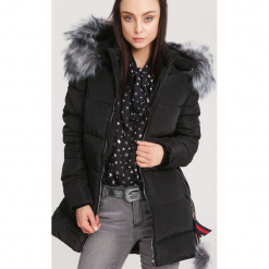 Czarno-Szara Kurtka Better Now. Czarne kurtki damskie zimowe other, xl. Za 169,99 zł.