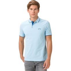 BOSS Paul Curved Polo Koszulka Niebieski. Niebieskie podkoszulki męskie Boss, xl, bez wzorów, z elastanu, polo, bez rękawów. Za 395,95 zł.