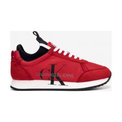 Calvin Klein Jemmy Tenisówki Czerwony. Czerwone trampki męskie Calvin Klein, bez wzorów, z jeansu, bez zapięcia. Za 633,95 zł.