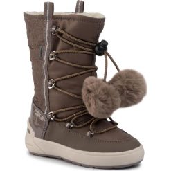 Śniegowce GEOX - J Sleigh G.B Abx B J949SB 0FU50 C5005 M Dk Beige. Pomarańczowe śniegowce dziewczęce Geox, bez zapięcia. W wyprzedaży za 229,00 zł.