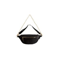 Czarna nerka sztruks. Czarne nerki damskie Sacky.bag, w paski, z tkaniny, duże, bez dodatków. Za 130,00 zł.