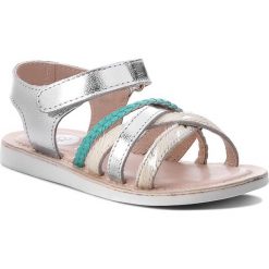 Sandały GIOSEPPO - Merilada 38894-47 Silver/Multicolor. Szare sandały dziewczęce marki Gioseppo, ze skóry, bez zapięcia. W wyprzedaży za 109,00 zł.