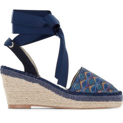 Espadryle damskie: Espadryle wiązane na wysokości kostki, model na szerokie stopy 38-45