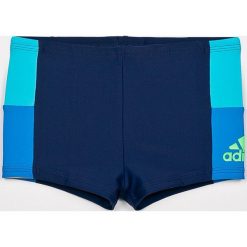 Adidas Performance - Kąpielówki. Niebieskie kąpielówki chłopięce marki adidas Performance, bez wzorów, z elastanu. W wyprzedaży za 69,90 zł.