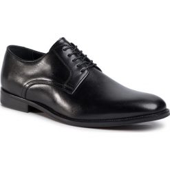 Półbuty GINO ROSSI - TA-MI08-C727-734-01 Black. Czarne buty wizytowe męskie Gino Rossi, ze skóry, bez zapięcia. W wyprzedaży za 239,99 zł.
