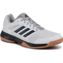 Buty adidas - Speedcourt M EF2623 Ftwwht/Conavy/Gum2. Białe buty sportowe męskie Adidas, ze skóry ekologicznej, bez zapięcia, na fitness i siłownię. Za 199,00 zł.