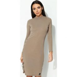 Sukienki: Beżowa Sukienka Taupe