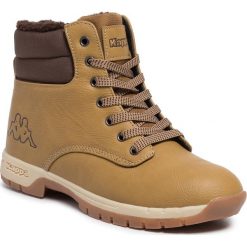 Trapery KAPPA - Woak W 242780W Beige/Brown 4150. Pomarańczowe trapery damskie Kappa, ze skóry ekologicznej, bez obcasa, bez zapięcia. W wyprzedaży za 129,00 zł.