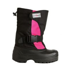 Stonz buty zimowe dziewczęce 34 czarne/różowe. Różowe buty dziewczęce zimowe Stonz, bez zapięcia. Za 266,00 zł.