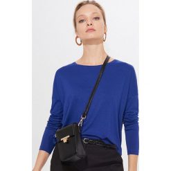 Wiskozowa bluzka oversize - Niebieski. Niebieskie bluzki damskie Mohito, xl, bez wzorów, z wiskozy, bez kołnierzyka, bez rękawów. Za 39,99 zł.