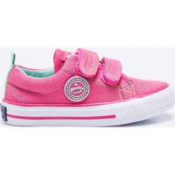 American Club - Tenisówki dziecięce. Różowe buty dziewczęce sportowe marki American CLUB, z materiału. Za 49,90 zł.