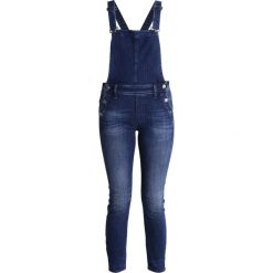 GStar LYNN HIGH SLIM NAVY OVERALL Kombinezon darkblue denim. Niebieskie rurki damskie G-Star, z elastanu. W wyprzedaży za 441,35 zł.