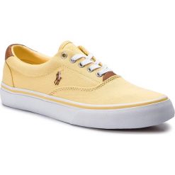 Tenisówki POLO RALPH LAUREN - Thorton 816747519005 Yellow. Żółte półbuty męskie Polo Ralph Lauren, bez wzorów, z gumy, klasyczne, bez zapięcia. Za 349,00 zł.