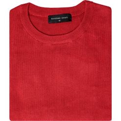 Sweter EDMONDO SWTR000212. Czerwone swetry klasyczne męskie marki Giacomo Conti, na jesień, m, z bawełny. Za 149,00 zł.
