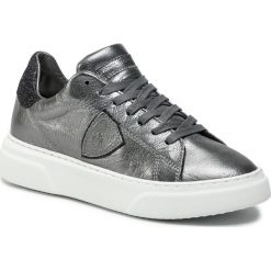 Sneakersy PHILIPPE MODEL - Temple BGLD MG03 Metal Glitter. Szare półbuty damskie Philippe Model, ze skóry. Za 1269,00 zł.