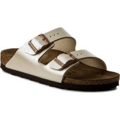 Klapki BIRKENSTOCK - Arizona Bs 1009921 Graceful Pearl White. Żółte klapki damskie Birkenstock, bez wzorów, ze skóry ekologicznej, bez obcasa. Za 289,00 zł.