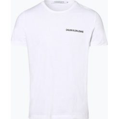 Calvin Klein Jeans - T-shirt męski, biały. Białe t-shirty męskie Calvin Klein Jeans, s, bez wzorów, z jeansu, bez kołnierzyka. Za 139,95 zł.