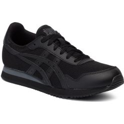Sneakersy ASICS - Runner 1191A207 Black/Black 001. Czarne sneakersy męskie Asics, na co dzień, bez wzorów, ze skóry ekologicznej, eleganckie, bez zapięcia. Za 249,00 zł.