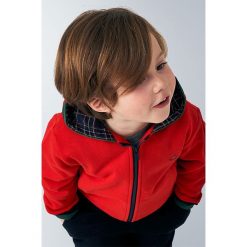 Mayoral - Bluza dziecięca 92-134 cm. Żółte bluzy chłopięce Mayoral, z aplikacjami, z elastanu, bez rękawów, z kapturem. Za 140,90 zł.