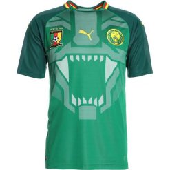 Puma FCF CAMEROON HOME REPLICA Tshirt z nadrukiem power green/june bug. Niebieskie t-shirty męskie z nadrukiem Puma, m, z materiału. Za 379,00 zł.