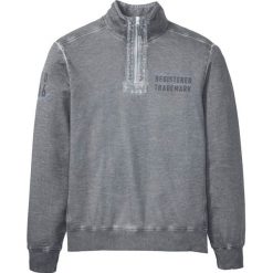 Bluza z efektem wytarcia bonprix dymny szary. Szare bluzy męskie bonprix, s, bez wzorów, ze stójką, bez rękawów, bez kaptura. Za 99,99 zł.