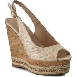 Espadryle JENNY FAIRY - W17SS736-1 Złoty. Żółte espadryle damskie Jenny Fairy, bez wzorów, ze skóry ekologicznej, bez obcasa, na obcasie. W wyprzedaży za 59,98 zł.