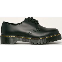 Dr. Martens - Półbuty skórzane. Czarne mokasyny męskie Dr. Martens, na co dzień, bez wzorów, ze skóry, casualowe, z okrągłym noskiem, na sznurówki. W wyprzedaży za 449,90 zł.