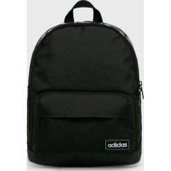 Adidas - Plecak. Czarne plecaki damskie Adidas, z nadrukiem, z poliesteru. Za 129,90 zł.