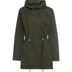 Parka bonprix nocny oliwkowy. Zielone parki damskie bonprix, na jesień, bez wzorów, bez kaptura. Za 189,99 zł.