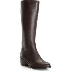 Buty damskie. Kozaki damskie Wittchen, na zimę, ze skóry, bez obcasa, na obcasie, bez zapięcia. W wyprzedaży za 339,91 zł.