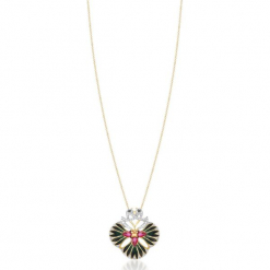 Wyjątkowy Złoty Wisiorek - złoto żółte 375, Czarny diament 0,06ct. Czarne łańcuszki męskie W.KRUK, złote. Za 2590,00 zł.