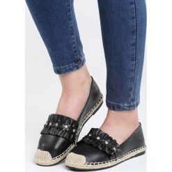 Czarne Espadryle How Hard. Czarne tomsy damskie Born2be, z materiału, na obcasie. Za 59,99 zł.