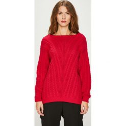 Medicine - Sweter Basic. Czerwone swetry damskie marki MEDICINE, s, bez wzorów, z bawełny, z krótkim rękawem, krótkie, bez kaptura. Za 79,90 zł.