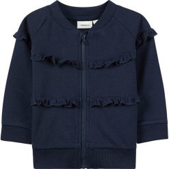 Bluza "Elisa" w kolorze granatowym. Niebieskie bluzy niemowlęce marki name it girls, z bawełny. W wyprzedaży za 49,95 zł.