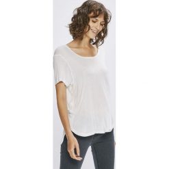 Answear - Top Stripes Vibes. Szare topy damskie ANSWEAR, m, z dzianiny, z okrągłym kołnierzem. W wyprzedaży za 19,90 zł.
