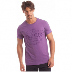 Polo Club C.H.A T-Shirt Męski L Fioletowy. Fioletowe koszulki polo męskie Polo Club C.H..A, m, bez wzorów, polo, bez rękawów. Za 119,00 zł.