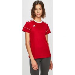 Adidas Performance - Top. Czerwone topy damskie adidas Performance, s, bez wzorów, z poliesteru, z krótkim rękawem, climalite (adidas). W wyprzedaży za 69,90 zł.