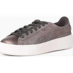 Puma - Damskie tenisówki ze skóry – Platform LunaLux, beżowy. Brązowe trampki i tenisówki damskie Puma, bez wzorów, ze skóry, bez zapięcia. Za 329,95 zł.