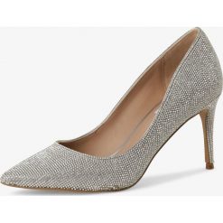 Steve Madden - Czółenka damskie – Lillie, szary. Szare czółenka damskie Steve Madden, bez wzorów, z koronki, bez obcasa. Za 529,95 zł.