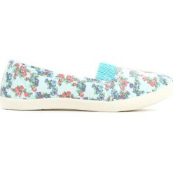 Niebieskie Balerinki Minor Flower. Niebieskie baleriny dziewczęce Born2be, bez wzorów, z materiału, bez obcasa, na płaskiej podeszwie. Za 19,99 zł.