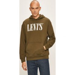 Levi's - Bluza. Szare bluzy męskie Levi's®, s, z nadrukiem, z bawełny, z kapturem, bez rękawów, z kapturem. W wyprzedaży za 159,90 zł.